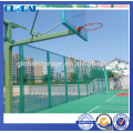 Green Powder coated steel security wire mesh fence for sportsground